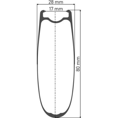 DT Swiss ARC 1100 Dicut 80 Hinterrad Mod 22 Carbon EXP 36 RB QR 5x130mm 17mm HG/ XDR  Black 28 Zoll, 5 mm x 130 mm Produktbild 1