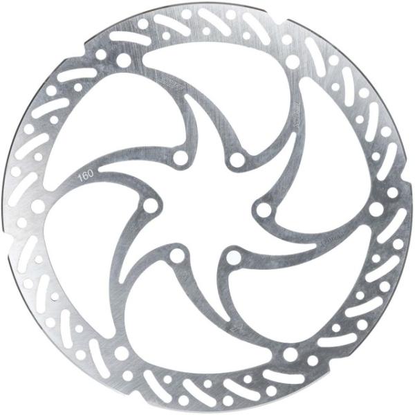 Trickstuff Bremsscheibe D&auml;chle HD 160mm Stahl, 6-Loch, 2.05mm  Silber 160 mm