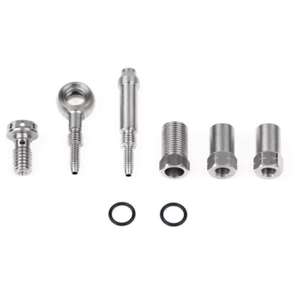 Trickstuff Goodridge Leitungsanschlussset F&uuml;r 5mm Goodridge-Leitung silber  Silber