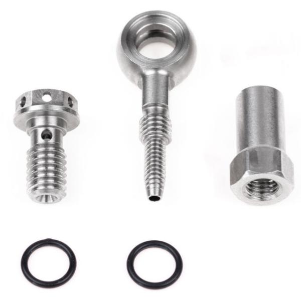 Trickstuff Goodridge Ringanschluss F&uuml;r 5mm Goodridge-Leitung (raw), silber  Silber