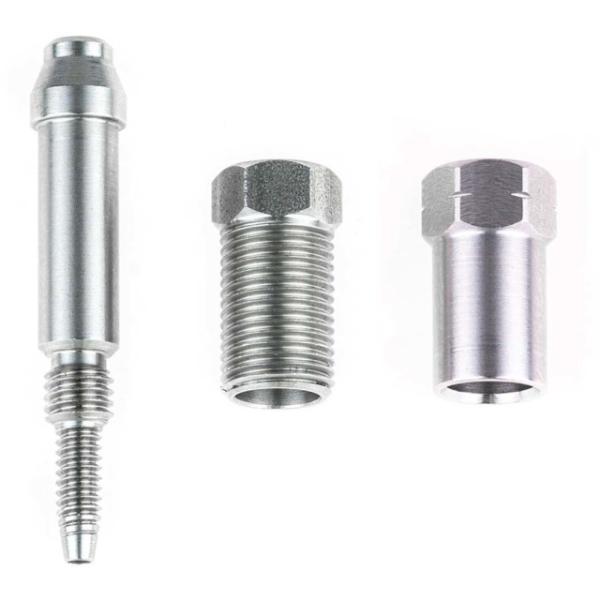 Trickstuff Goodridge Leitungsanschluss M8x0,75 gerade, drehbar F&uuml;r 6mm Goodridge-Leitung, s  Silber