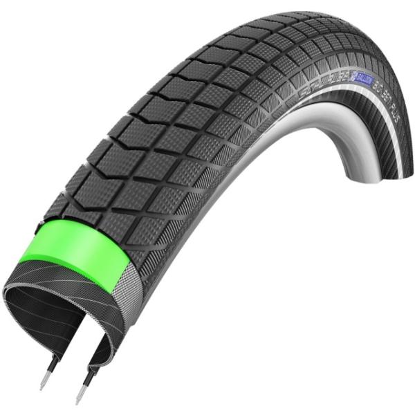 Schwalbe Big Ben Plus Performance GreenGuard HS439 20x2.15 55-406 Draht ADDIX E-50 Reflex  Schwarz 20 Zoll x 2.15 Zoll, 55-406