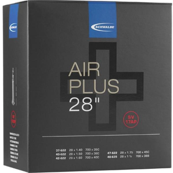 Schwalbe Schlauch AirPlus Tour Presta SV17 700x35-47C 37/47-622/635 Ventil 40mm  Schwarz 28 35 &ndash; 47 x 35 &ndash; 47 mm