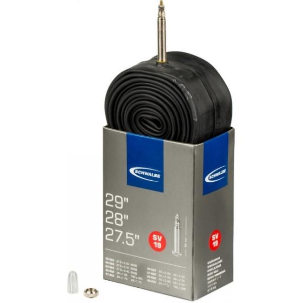 Schwalbe Schlauch MTB Presta SV19 27.5x2.00-2.35/29x1.50-2.40 40/62-584/635 Ventil 40mm  Schwarz 27.5;28;29 2,0/1,5 &ndash; 2,35/2,4 x 2,0/1,5 &ndash; 2,35/2,4 Zoll