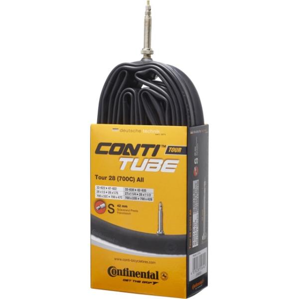 Continental Schlauch Tour 28 All Presta 700x32-47C 32/47-622/635 Ventil 42mm  Black 28 32 &ndash; 47 x 32 &ndash; 47 mm