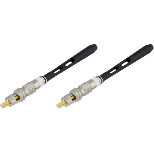 milKit Ventileinsatz Valve Core 35 35mm Ventile 2 Stk.  Schwarz, Silber 35 mm