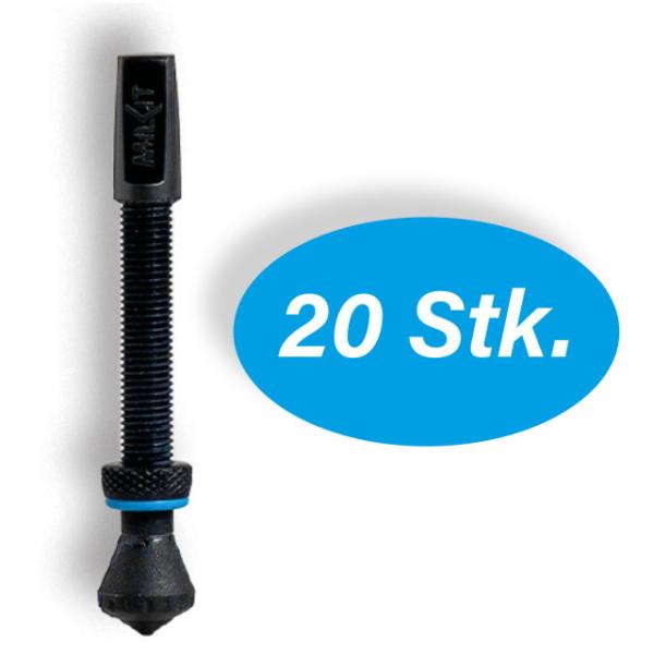 milKit TL Ventil Werkstattpackung 35 35mm Ventile 20 Stk.  Schwarz, Blau 35 mm