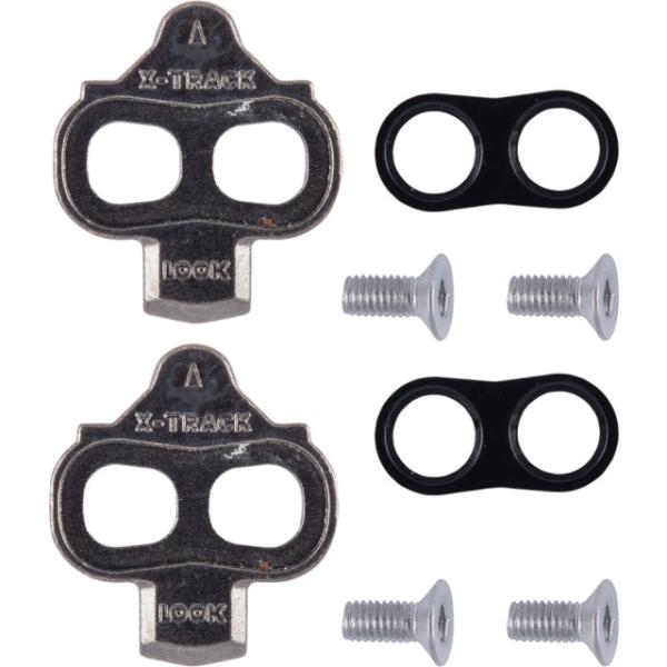 Look Cleats X-Track inkl. Elastomer-Pl&auml;ttchen u. Schrauben  Schwarz