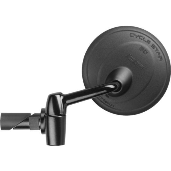 Busch + M&uuml;ller R&uuml;ckspiegel E-Bike rund Cycle Star 80 mit Einklappmechanismus  Schwarz