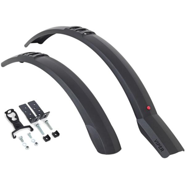 Hebie Schutzblechset Viper MTB 26-29 68/64mm breit schwarz  Schwarz 26;27.5;28;29 Zoll