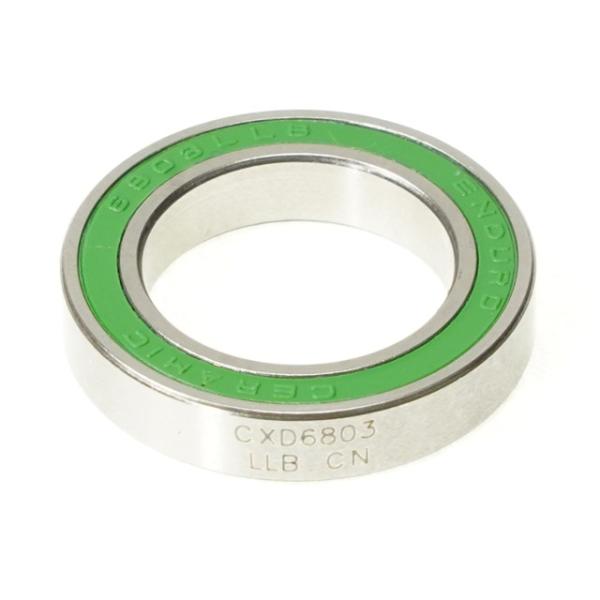 Enduro Bearings Kugellager CXD 6803 LLB XD-15 Ceramic 17x26x5 Hub Bearing  Silber, Gr&uuml;n 17 mm x 26 mm x 5 mm