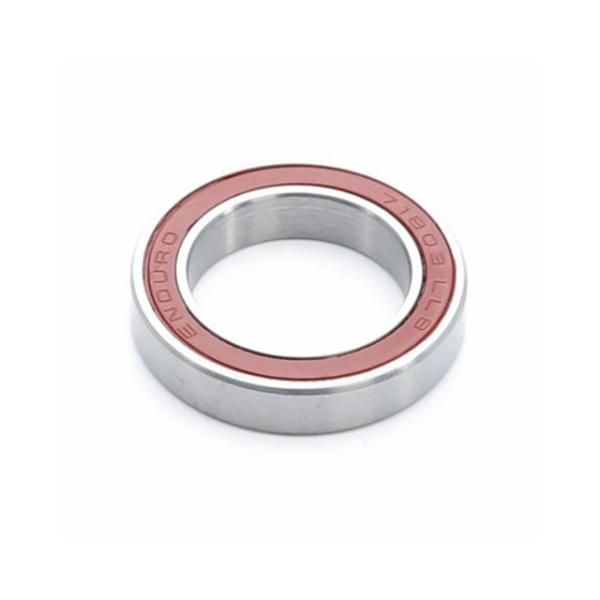 Enduro Bearings Kugellager 71803 LLB ABEC 5 17x26x5 Hub Bearing  Silber, Rot 17 mm x 26 mm x 5 mm