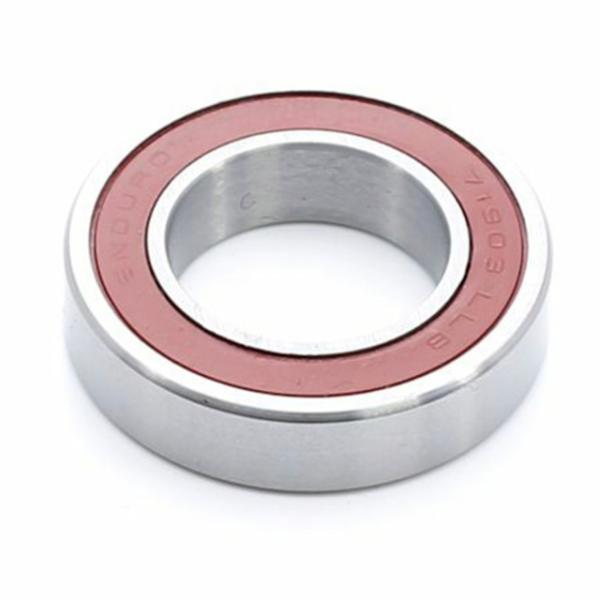 Enduro Bearings Kugellager 71903 LLB ABEC 5 17x30x7 Hub Bearing  Silber, Rot 17 mm x 30 mm x 7 mm