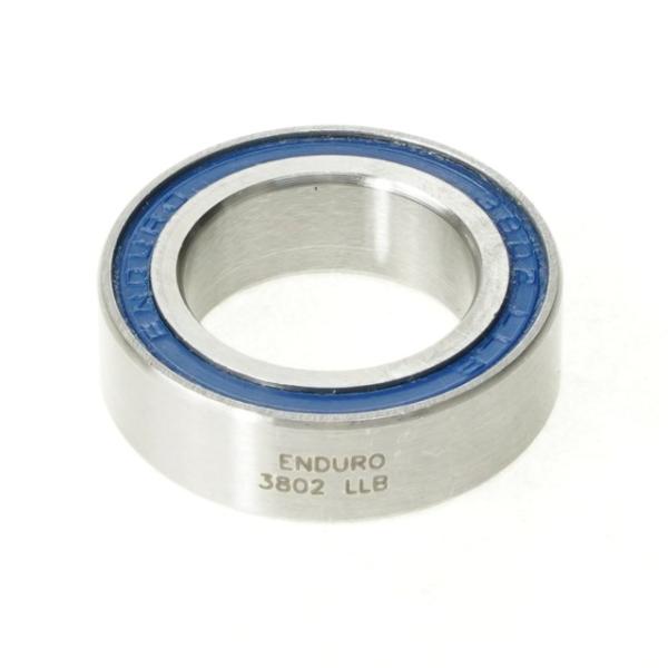 Enduro Bearings Kugellager 3802 LLB ABEC 3 15x24x7 Hub & Suspension Bearing (Pivot/Santa Cruz)  Silber, Blau 15 mm x 24 mm x 7 mm
