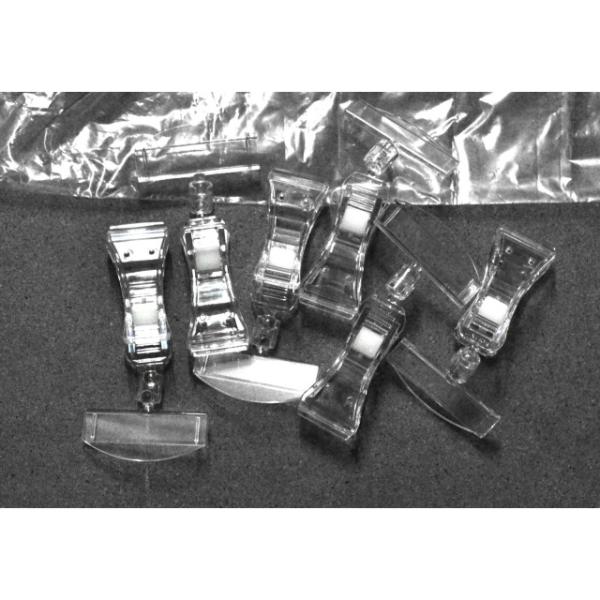 TST-GPR Klemme f&uuml;r Preisschilder 28410-00, Montage am Lenker (gross)  Schwarz