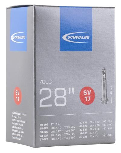 Schwalbe Schlauch SV17 28" 28/47-622/635 Prestaventil offen  Produktbild 1