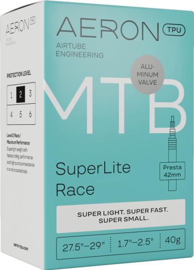 Aeron Schlauch MTB 27.5-29" 1.7-2.5" SuperLite Race Prestaventil Alu 42 mm  Produktbild 1