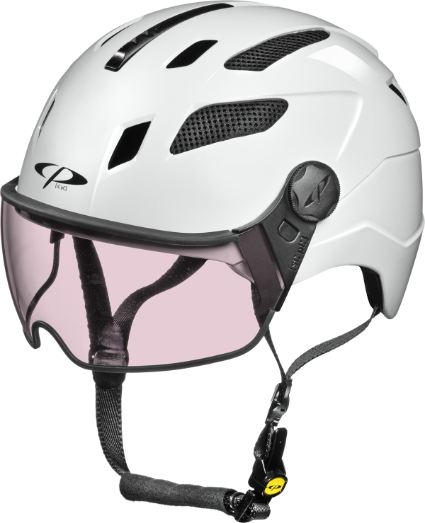 CP Bike CHIMAYO+ Urban Helmet visor vario white shiny S