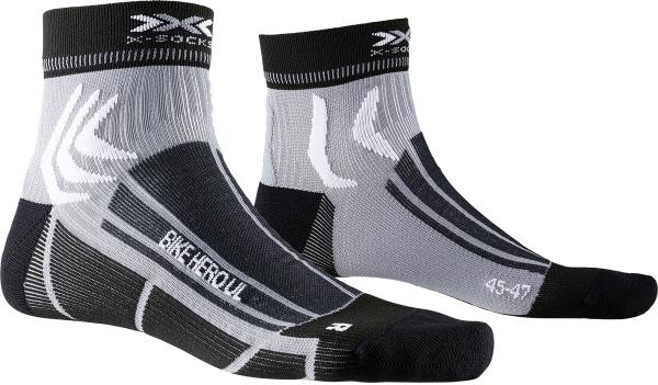 X-SOCKS Bike Hero UL opal black/dolomite grey 45-47