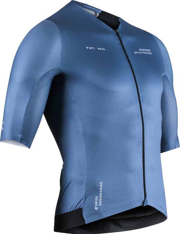 X-BIONIC Men CoreFusion Aero Jersey SH SL Mineral Blue XXL
