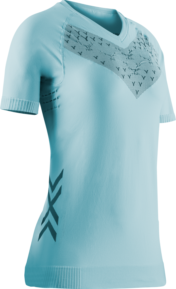 X-BIONIC Women Twyce Run Shirt SH SL clearwater/black S
