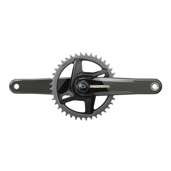 Quarq MY23 Power Meter Crankset Spindle Force AXS Wide 1x DUB 172.5mm/40t black/iridescent